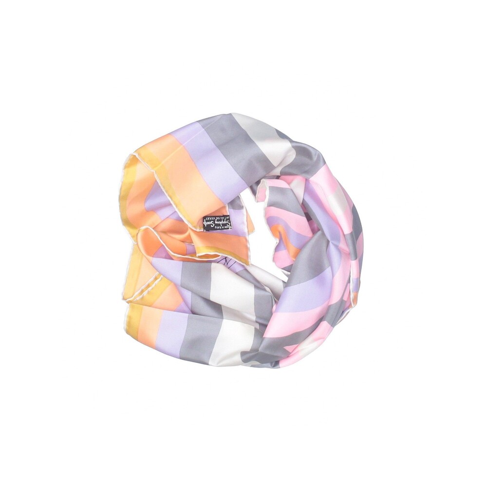 Gianni Reda For Symphony VTG Silk Scarf Italy Geometric Silk Twilly Bag Scarf